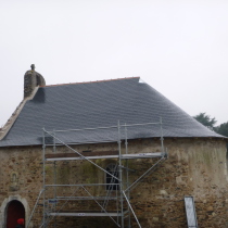 couverture ardoise au clou, Chapelle